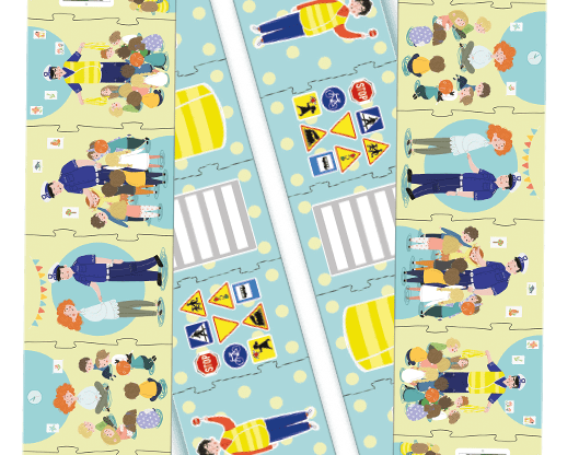 Edukacyjne opowieści w puzzlach XXL