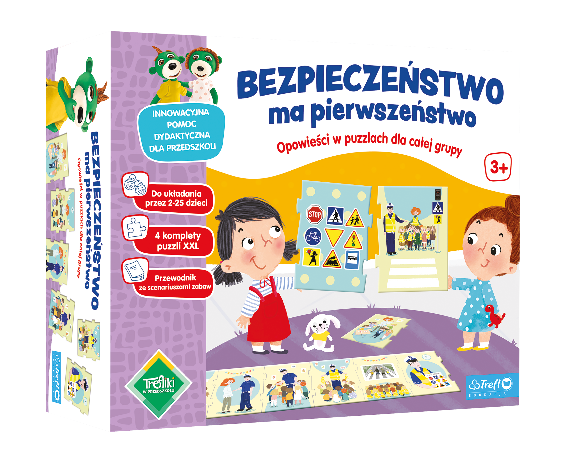 bezpieczeństwo ma pierwszeństwo puzzle XXL wielkoformatowe