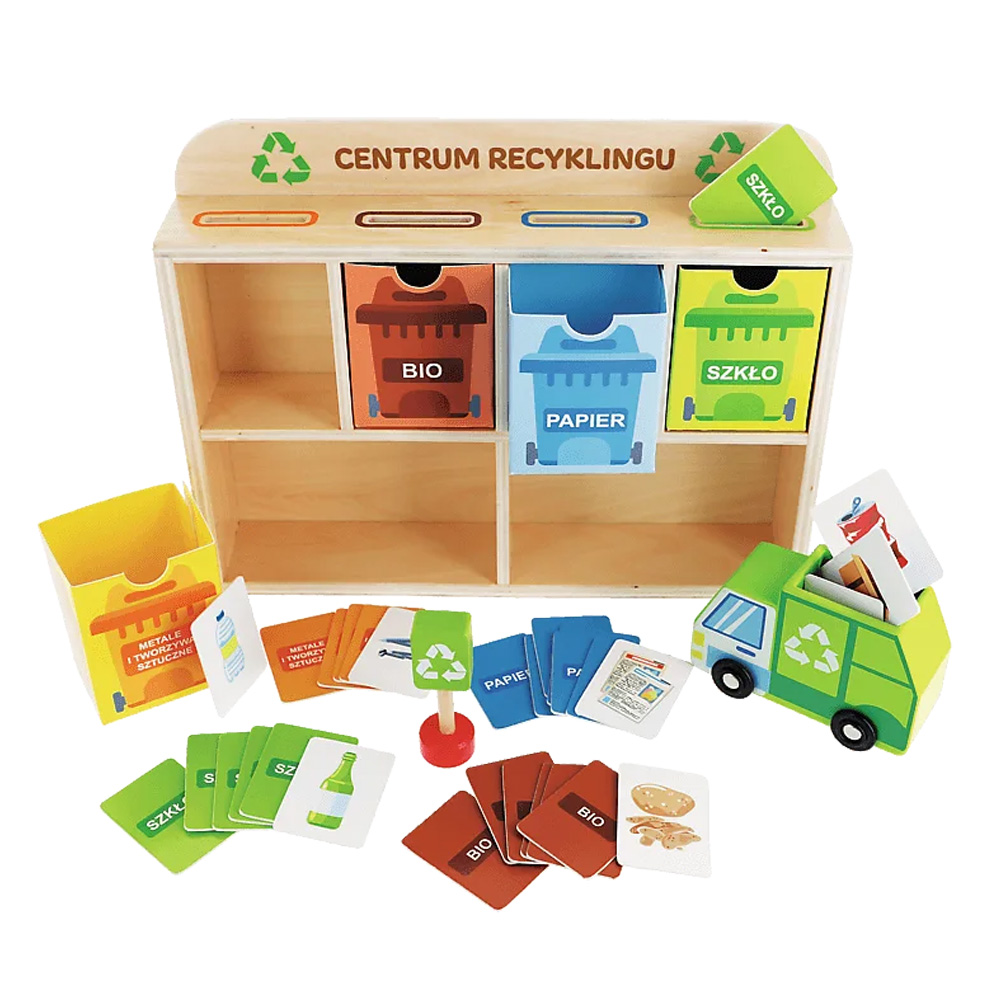 Centrum recyklingu. Zabawka do predszkola 