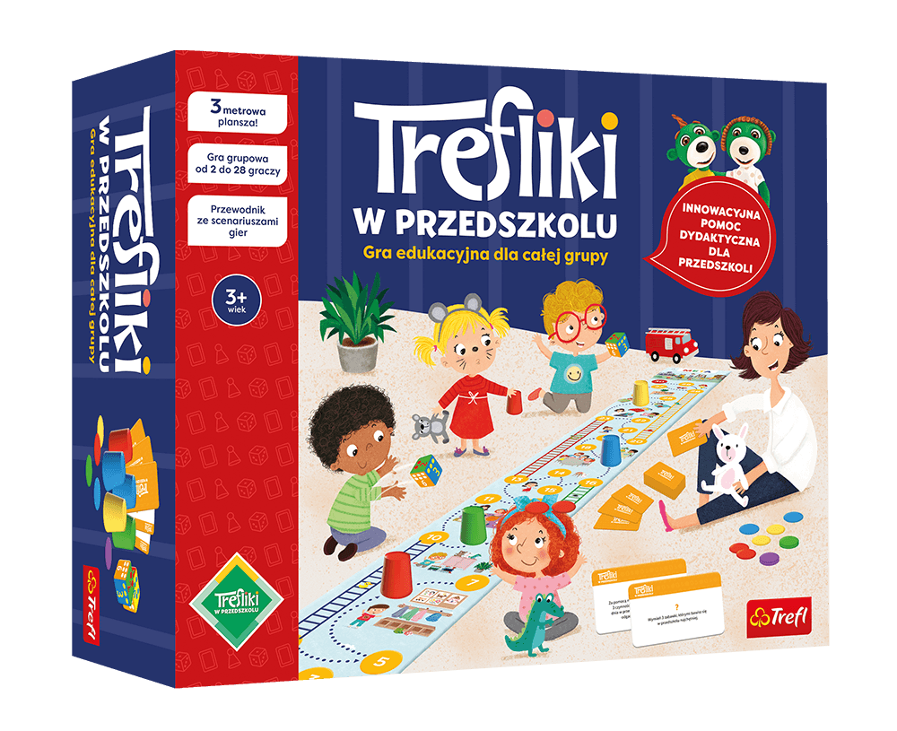 Trefliki w przedszkolu 3D front op