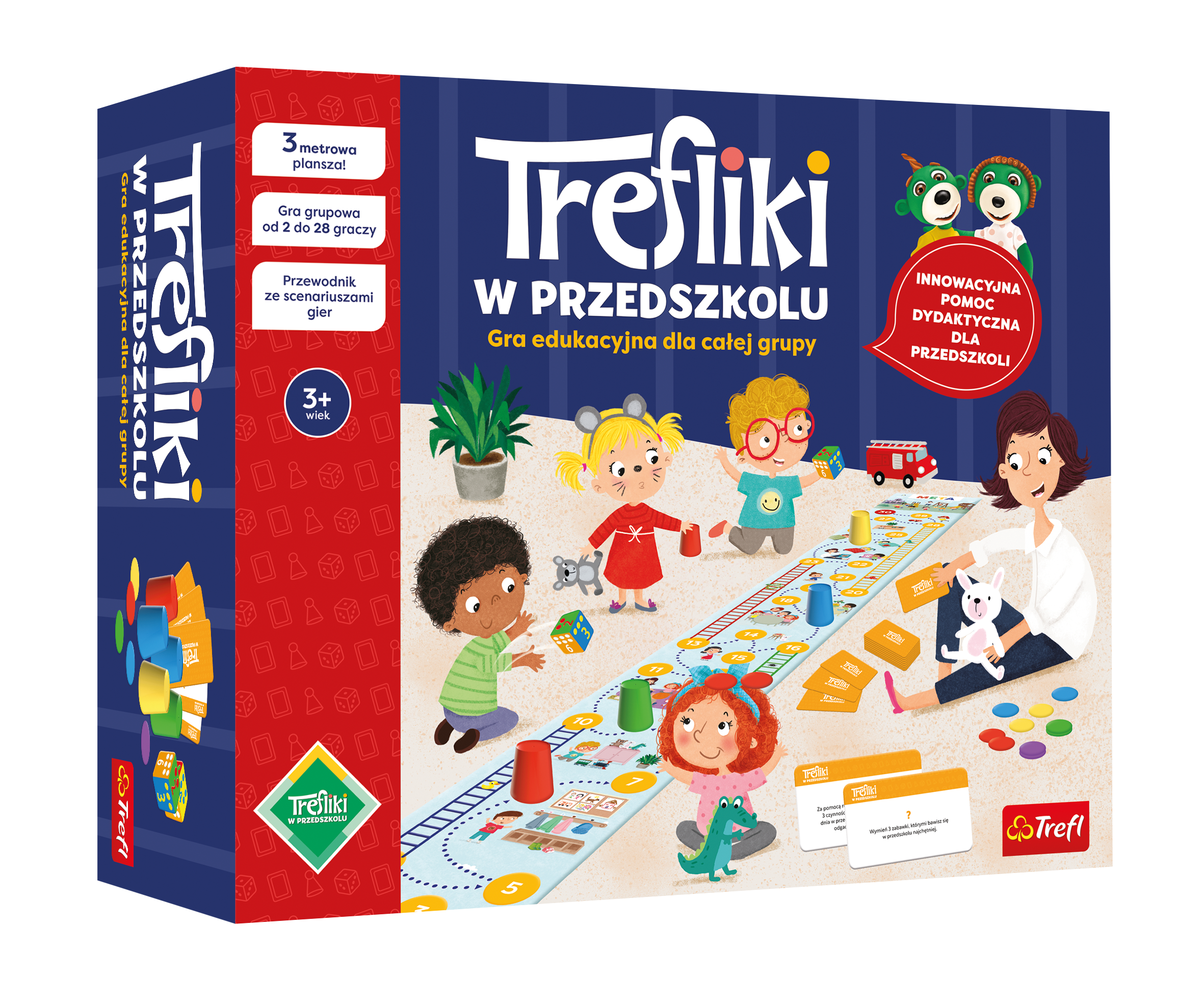Trefliki w przedszkolu 3D front