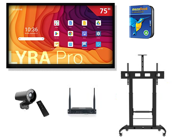 Zestaw: 1 x monitor 75 LYRA PRO + 1 x kamera ModCam+ + 1 x OPS i5 12 gen. + 1 x mozaBook Classroom na 6 miesięcy