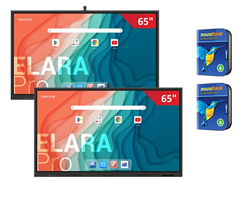 Zestaw: 2 x 65 ELARA PRO z uchwytami + 2 x mozaBook Classroom na 6 miesięcy