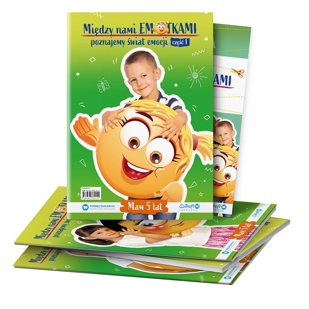Między nami Emotkami. Poznajemy świat emocji. Mam 5 lat
