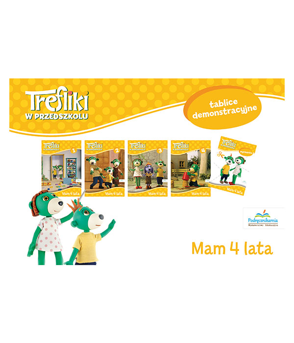 6 latek trefliki w przedszkolu okladka tablice