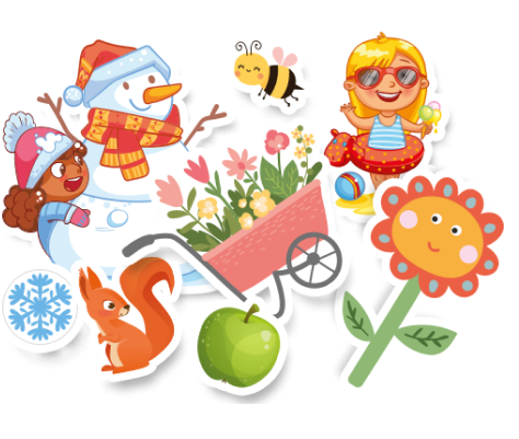 Pudło Pełne Dekoracji. Pory roku. 