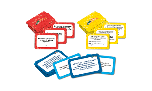 28 kart TAK/NIE - 28 kart „Quiz” -  25 kart „Sytuacje”