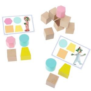 O!Klocki Pasowanki Baby –  Bobaski i Miś