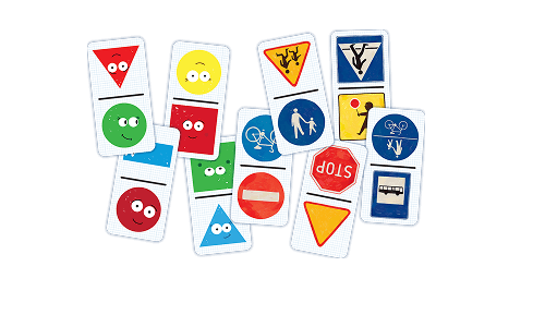 68 dwustronnych kartoników domino