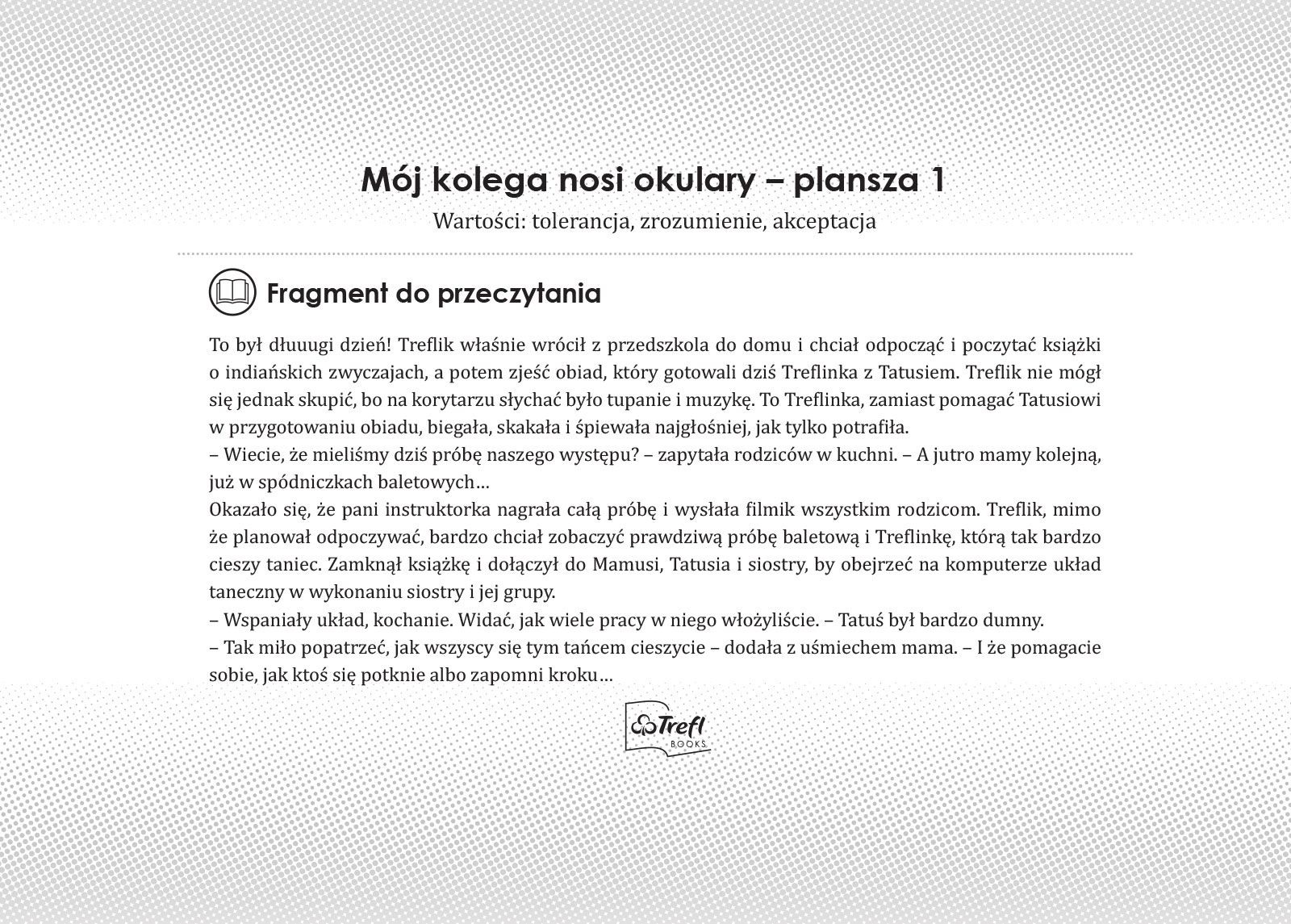 Mój kolega nosi okulary