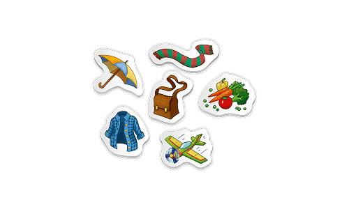 40 elementów tekturowych