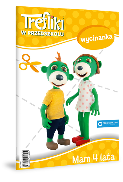 Trefliki w Przedszkolu. Mam 4 lata wycinanka