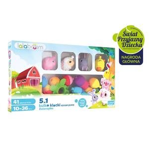 Zestaw prezentowy kulko-klocków – zwierzątka farma (41 elementów)