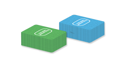 2 małe talie po 56 kart