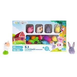 Zestaw prezentowy kulko-klocków – zwierzątka farma (41 elementów)