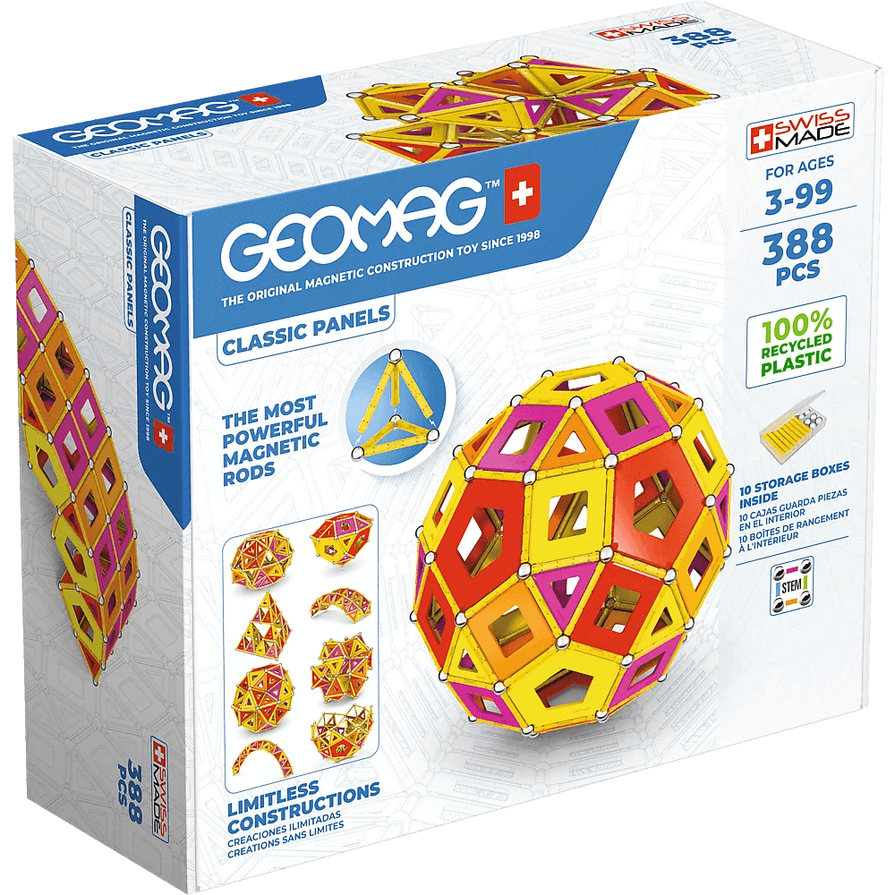 Geomag Supercolor Panels Recycled – klocki magnetyczne (388 el.)