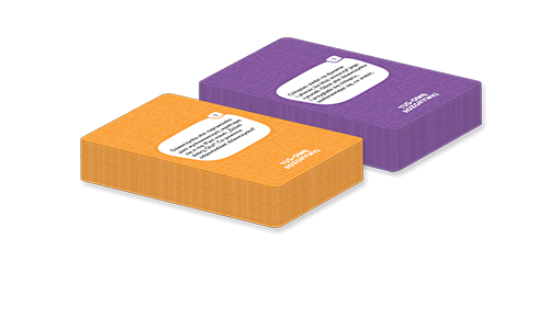 2 duże talie po 25 kart