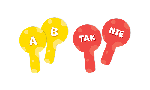 8 lizaków A/B - 8 lizaków TAK/NIE