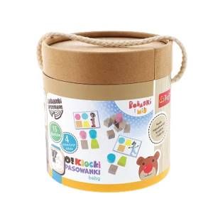 O!Klocki Pasowanki Baby –  Bobaski i Miś